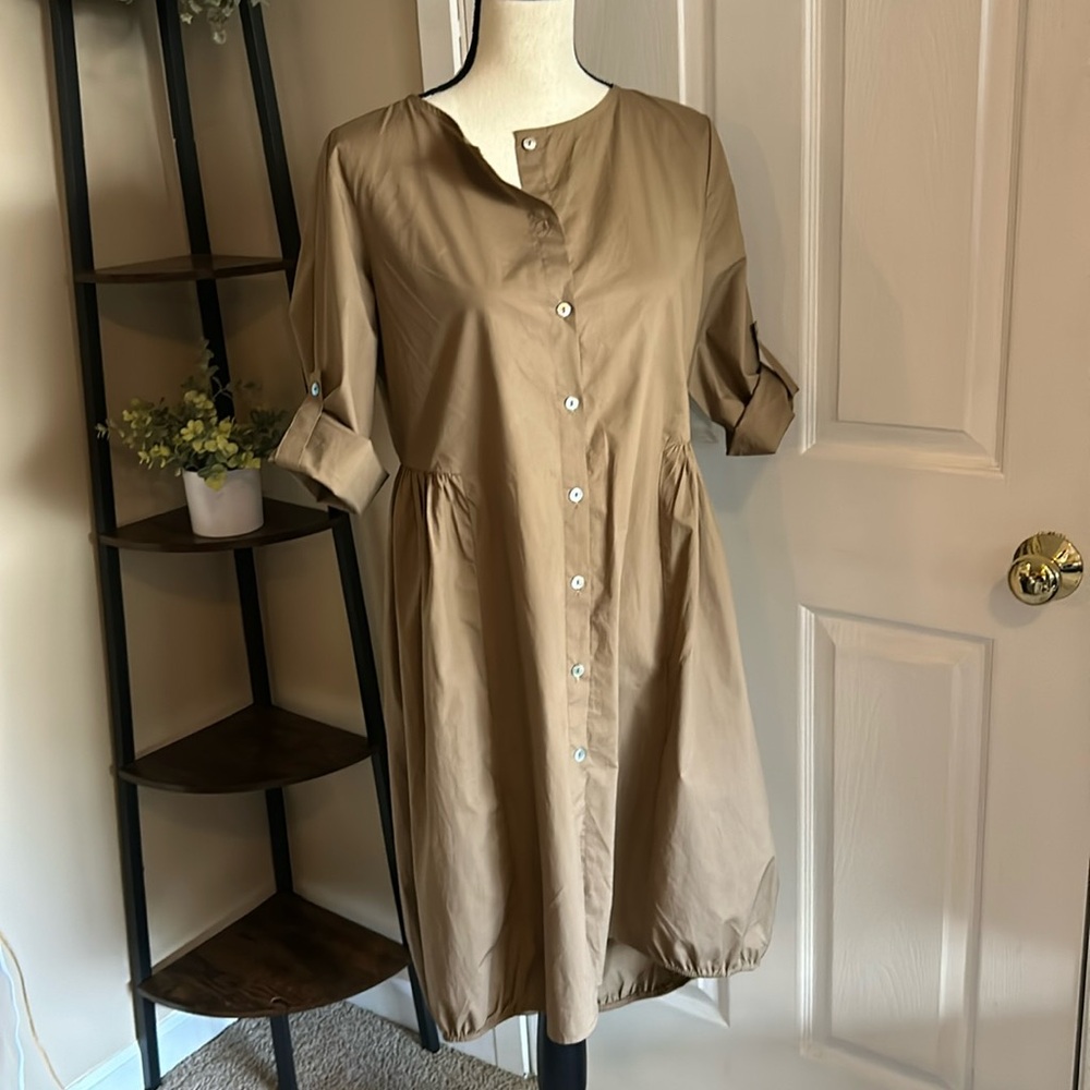 Kikisix 100% Cotton Dress Made in Italy Size M